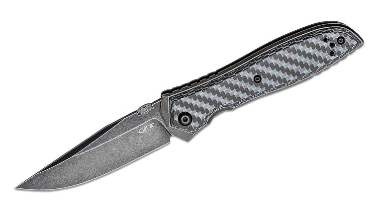 Zero Tolerance Emerson Knife White & Black Carbon Fiber/Ti (3.75" BW) ZT 0640WBW