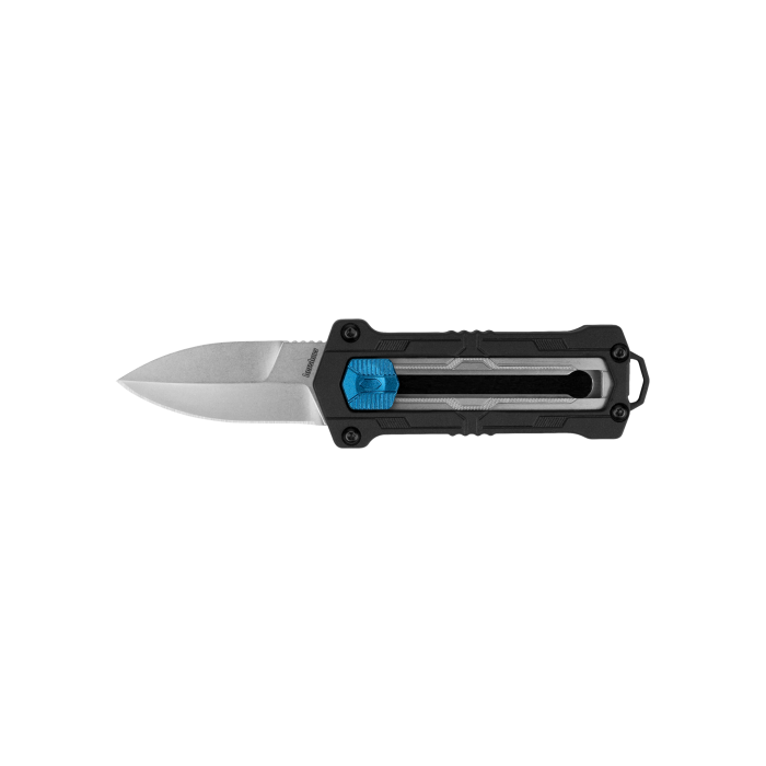 Kershaw Jens Anso Kapsule Manual Sliding Button Lock OTF Knife (1.9" Satin) 1190