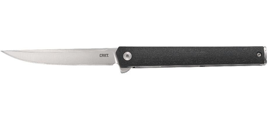 CRKT CEO Flipper Liner Lock Knife Black GRN (3.35" Satin) 7097