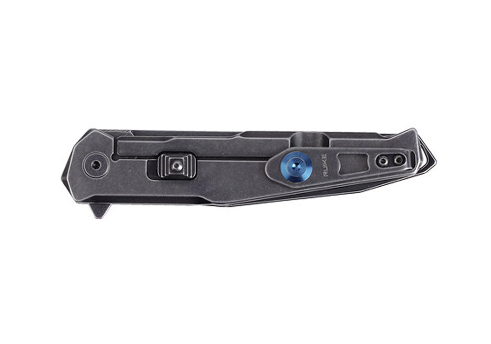 Ruike Frame Lock Knife w/ Beta Plus Lock (3.46" Black Stonewash) P108-SB
