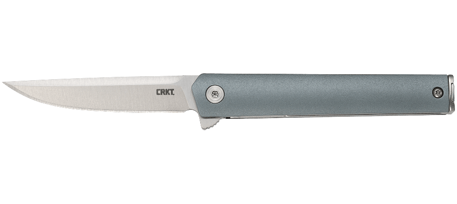 CRKT CEO Compact Liner Lock Knife Gray GRN (2.61" Satin) 7095