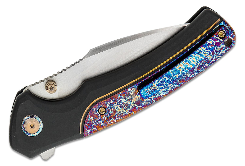 WE Knife Co Ziffius Limited Edition Knife Black / Flamed Ti (3.7" Hand Satin) WE22024D-2
