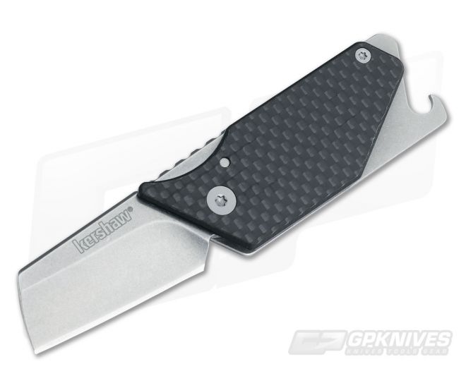 Kershaw Sinkevich Pub Friction Lock Knife Carbon Fiber (1.6" Stonewash) 4036CF