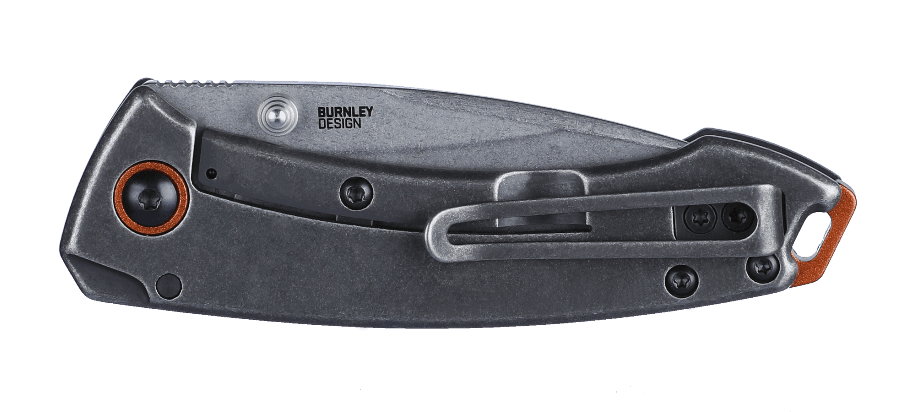 CRKT Burnley Tuna Compact Liner Lock Knife Black G-10 (2.73" Stonewash) 2522
