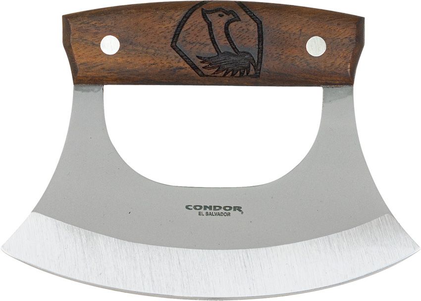 Condor Ulu Fixed Blade Knife Walnut Wood (6" Satin) CTK5007-6.0HC