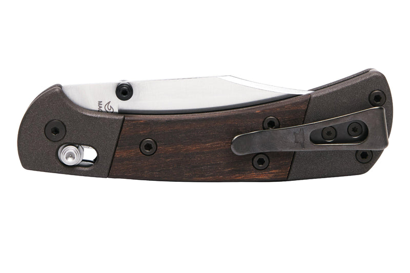 Buck 112 Ranger Crossbar Macassar Ebony Aluminum (3", Satin, Magnacut) 0112BRS18
