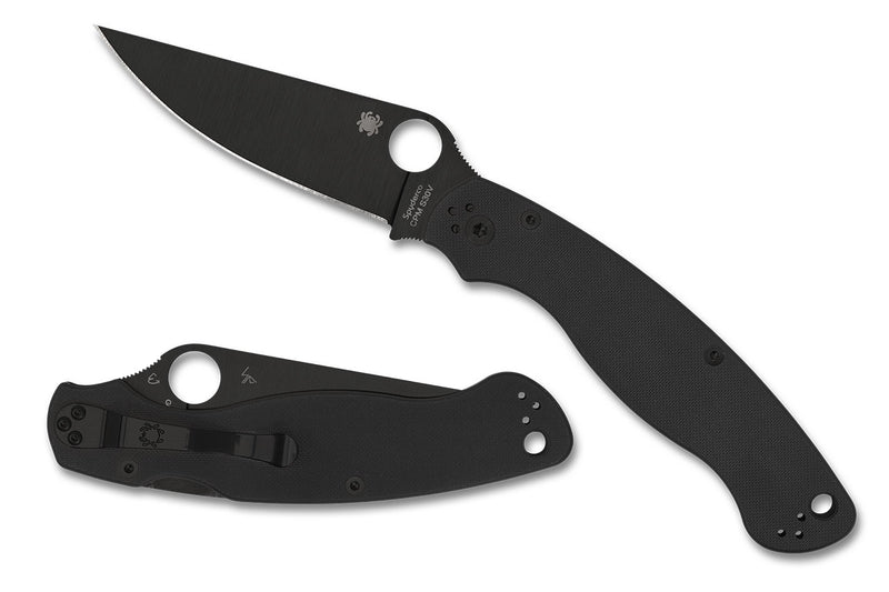 Spyderco Military 2 Compression Lock Knife Black G-10 S30V (4" Black) C36GPBK2