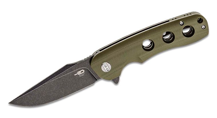 Bestech Knives Arctic Liner Lock Knife Brown G-10 (3.54" Black) BG33D-2