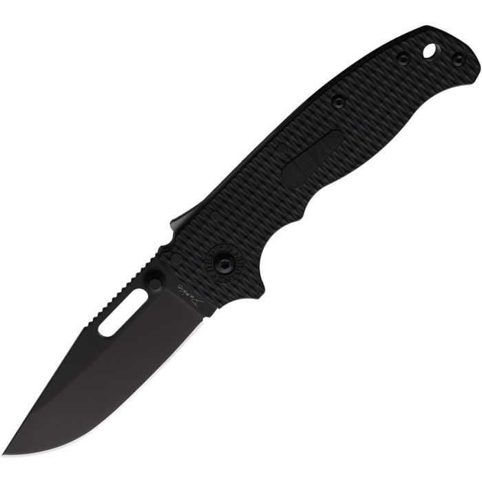 Demko AD20.5 Shark Lock Knife Black Grivory (3.25" Black) DEMAD205F15B