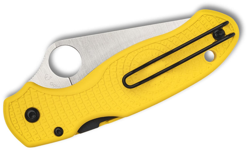 Spyderco Para 3 Lightweight Compression Lock Yellow FRN (2.92" Satin) C223PYL