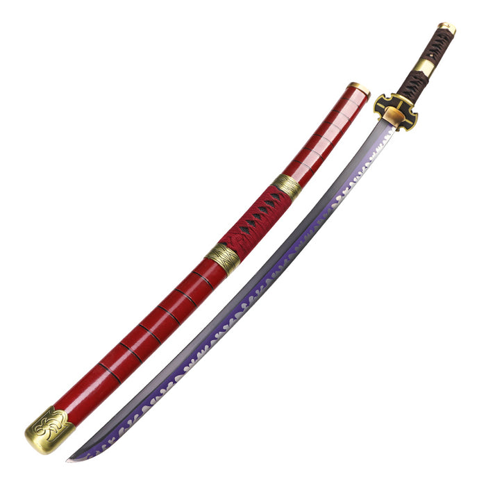 One Piece Zoro Red Handmade Katana Sword