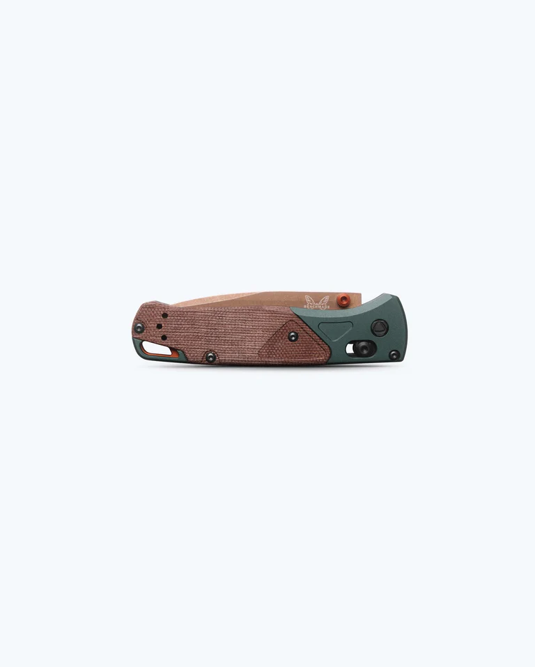 Benchmade Bugout AXIS Lock Knife Taiga Green/Natural Micarta (3.24", FDE, S90V) 535FE-2602