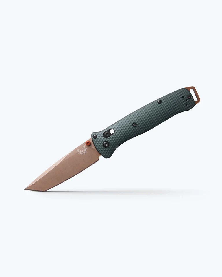 Benchmade Bailout AXIS Lock Knife Taiga Green Al (3.4", FDE, S90V) 537FE-2601