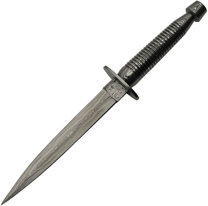 Damascus Commando Dagger Fixed Blade Knife (7.25") DM1262DM