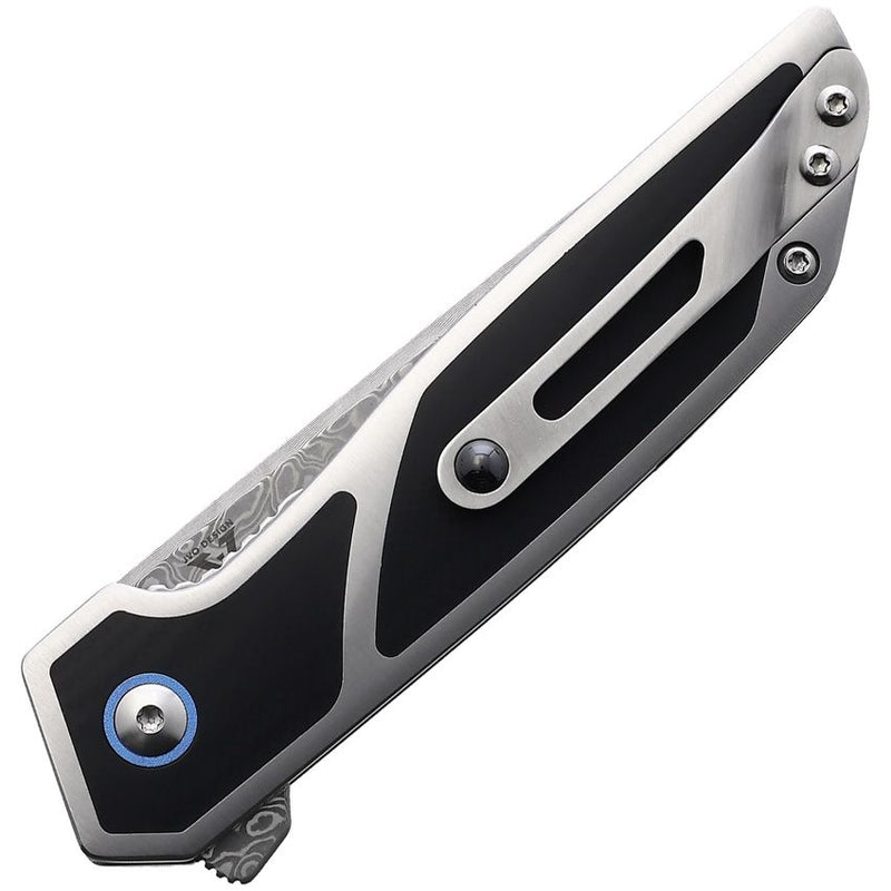 Begg Knives Diamici Linerlock Black G10 Inlay (3" Damascus) BG015