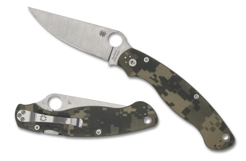 Spyderco Military 2 Compression Lock Knife Camo G-10 S30V (4" Satin) C36GPCMO2