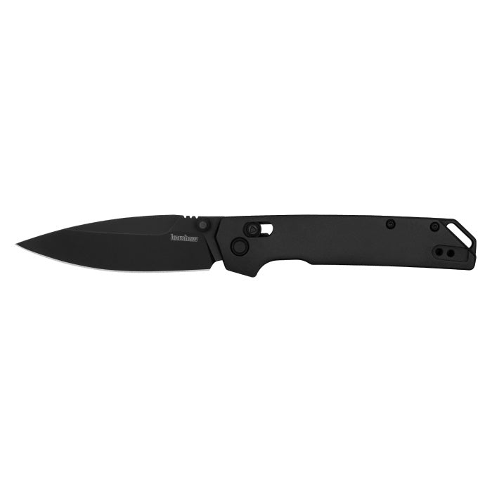 Kershaw Iridium DuraLock Knife Black Aluminum D2 (3.4" Black) 2038BLK