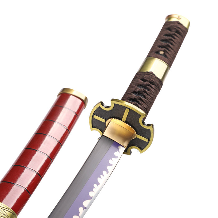 One Piece Zoro Red Handmade Katana Sword