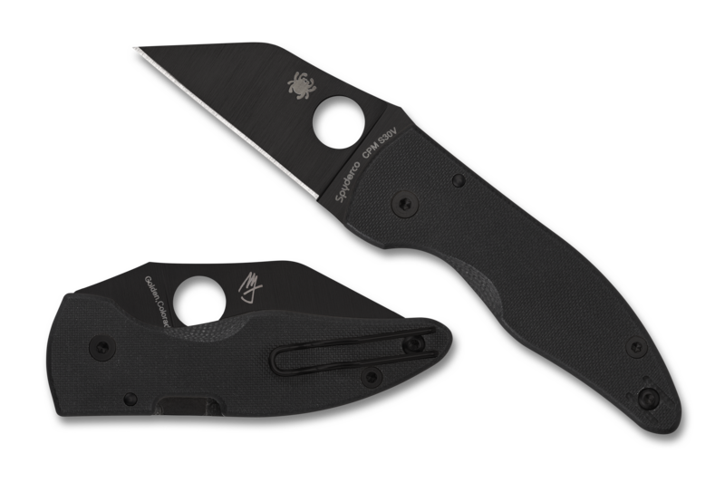 Spyderco Microjimbo Folding Knife Black G-10 (2.45" Black) C264GPBK