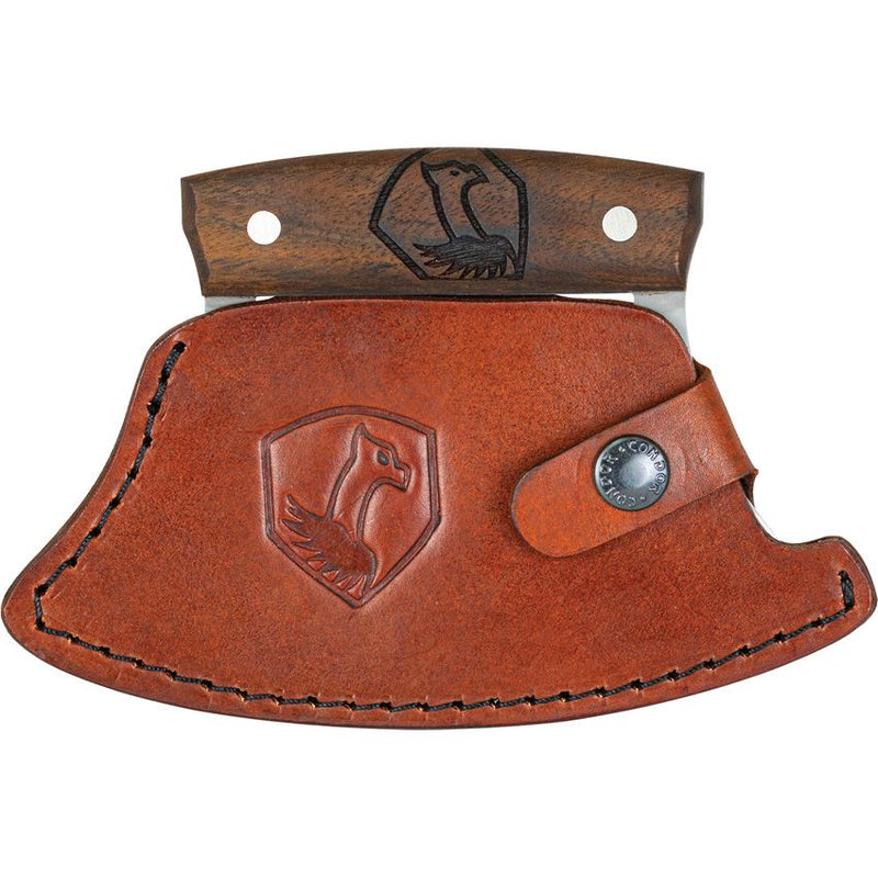 Condor Ulu Fixed Blade Knife Walnut Wood (6" Satin) CTK5007-6.0HC