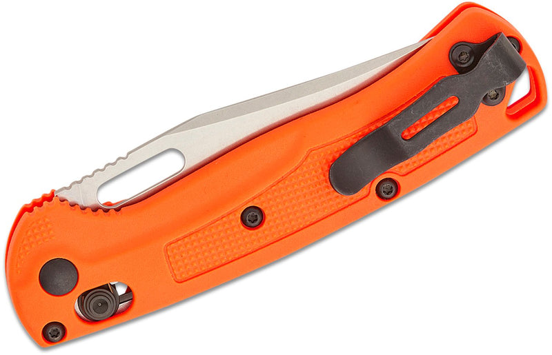 Benchmade Mini Taggedout AXIS Lock Knife Orange Grivory (3.04", Satin, CPM-154) 15533