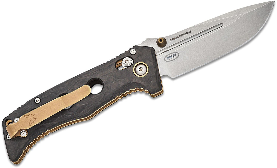 Benchmade Mini Adamas AXIS Lock Knife Carbon Fiber (3.25" Stonewash) 273-03