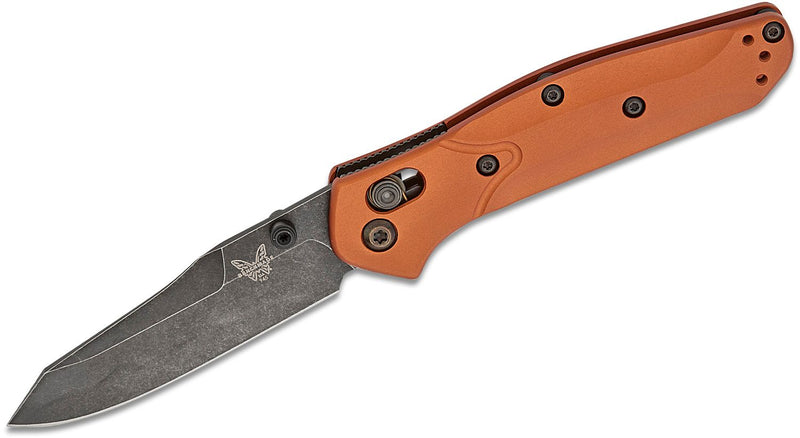Benchmade Mini Osborne AXIS Lock Knife Burnt Copper Al (2.92", SW, MagnaCut) 945BK-03