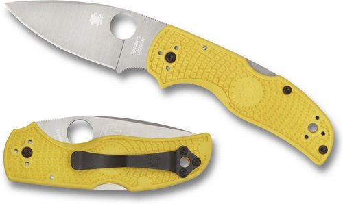 Spyderco Native 5 Salt Lockback Knife Yellow FRN (2.95" MagnaCut) C41PYL5