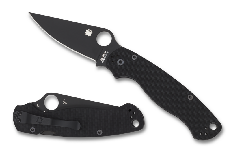 Spyderco Paramilitary 2 Knife Black G-10 (3.44" Black S45VN) C81GPBK2