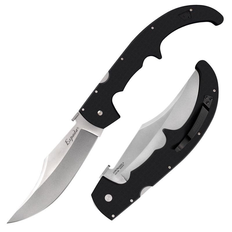 Cold Steel Espada XL Tri-Ad Lock Knife Black G-10 (7.5", Black, AUS-10A) CS-62MGC