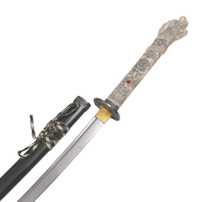 Highlander Hand Forged Lion's Head Katana Sword