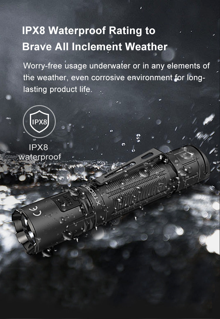 Klarus Flashlight 2100 Lumen XT2CR-Pro Black