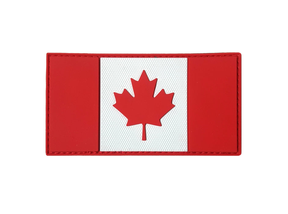 PVC Patch - Canadian Flag 2" x 4" Red & White MP0-CND3