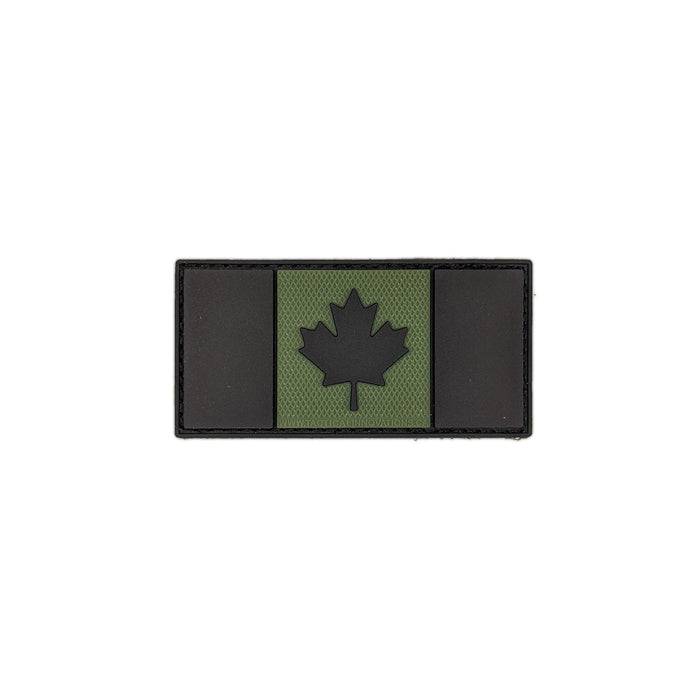 PVC Patch - Canadian Flag 1.5" x 3" OD Green MP1-CND2