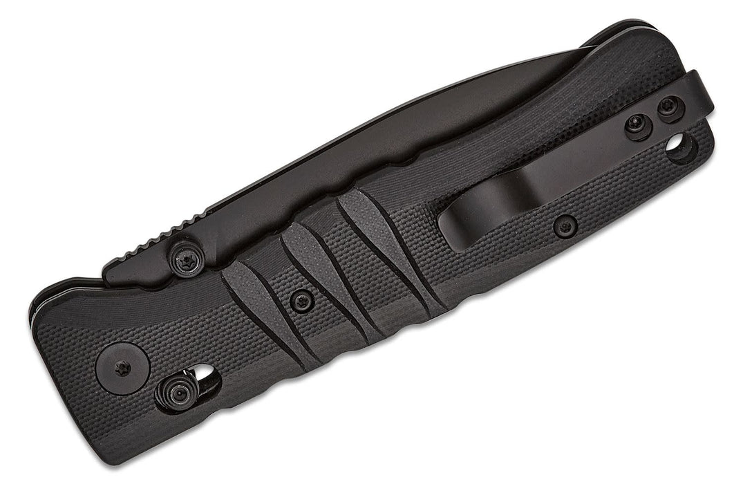 QSP Ripley Glyde Lock Knife Black G-10 (3.5", Black, 14C28N) QS160-A2