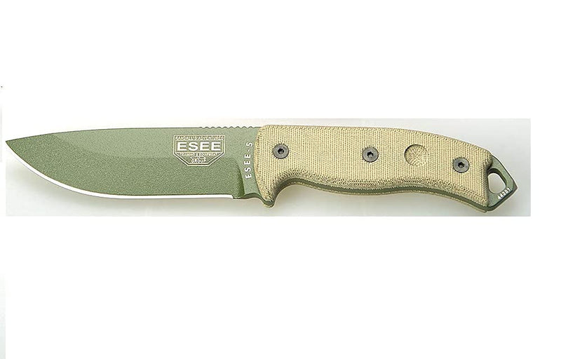 ESEE Model 5 Micarta Fixed Blade Knife RC5POD