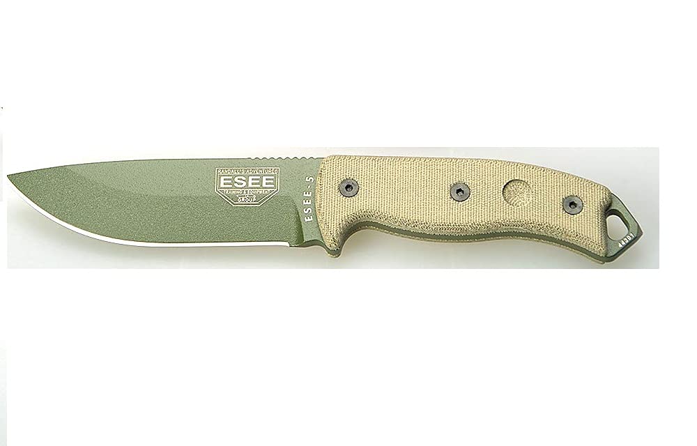 ESEE Model 5 Micarta Fixed Blade Knife RC5POD