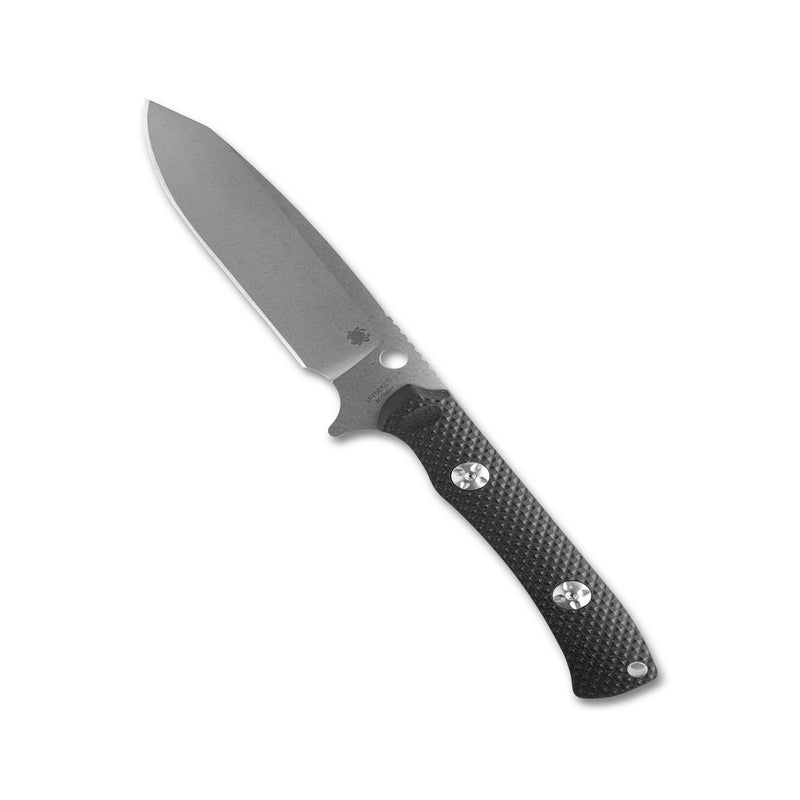 Spyderco Skoli Fixed Blade Knife Black G-10 (4.68", SW, 9Cr18MoV) FB53GP