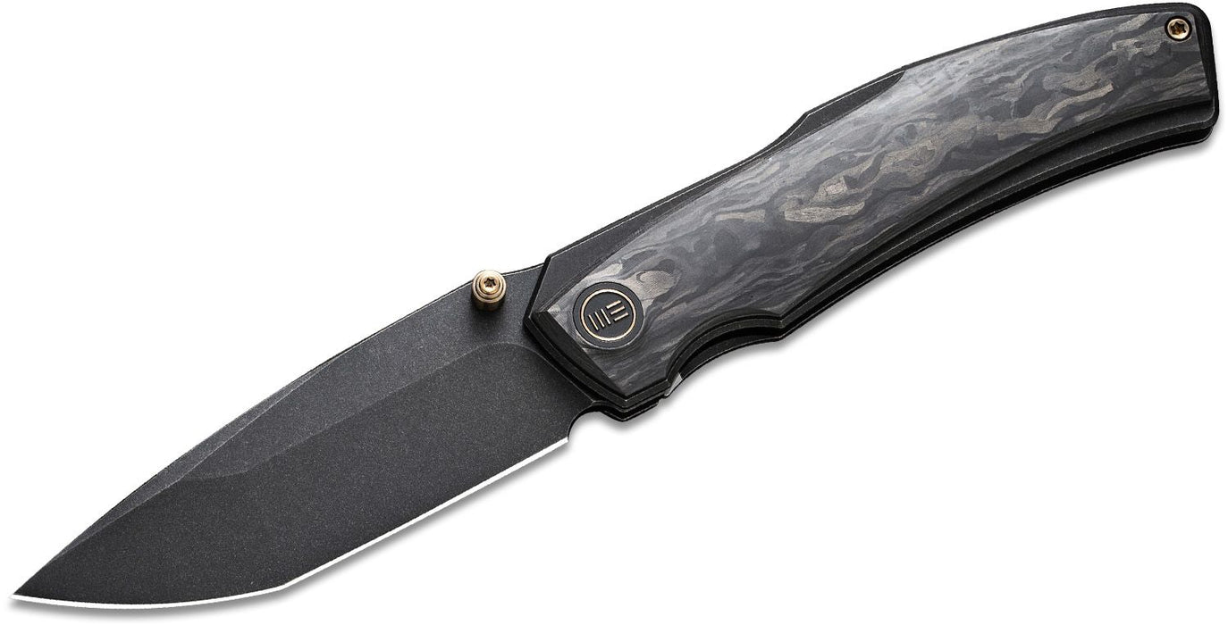 WE Knife Co Swordfin Liner Lock Knife Carbon Fiber (3.28" Black SW) WE23067-2