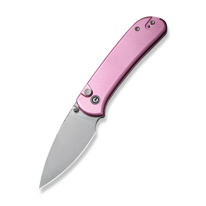 CIVIVI Qubit Button Lock Knife Pink Aluminum (2.98" Satin) C22030E-5