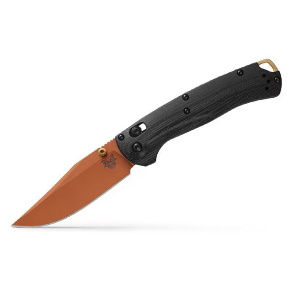 Benchmade Taggedout LIMITIED EDITION AXIS Lock Knife Carbon Fiber (3.5", Orange, S45VN) 15536CR-2501