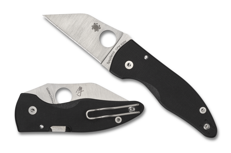 Spyderco Microjimbo Folding Knife Black G-10 (2.45" Satin) C264GP