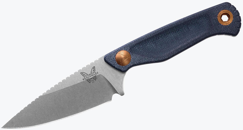 Benchmade Dacian Fixed Blade Knife Blue Denim Micarta (3.54" ,SW Polish, MagnaCut) 203-04