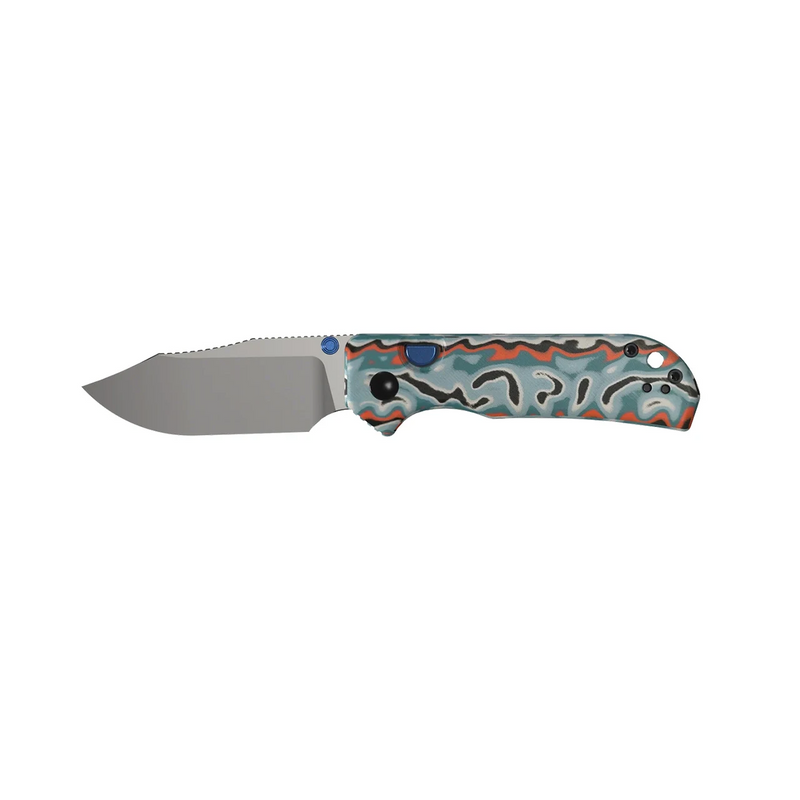 Kizer Nice Guy Button Liner Lock Knife Vortex Pattern Micarta (2.86", Satin, AEB-L) V3011BCA2