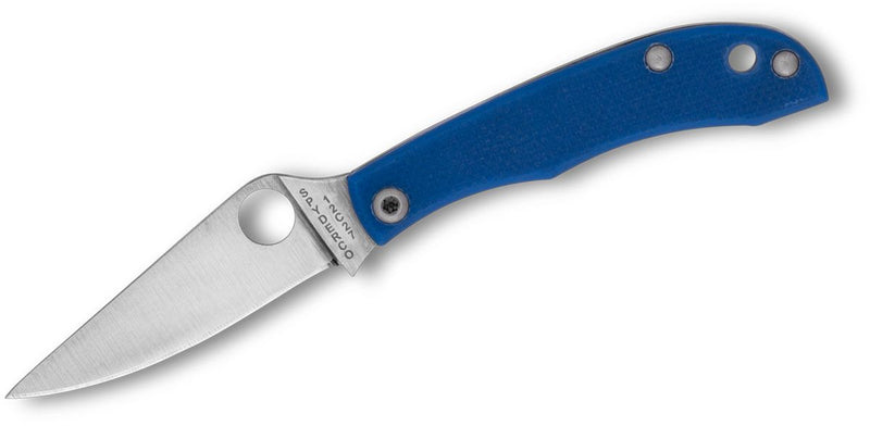Spyderco Honeybee Slip Joint Knife Blue G-10 (1.68", Satin, 12c27) C137GBLP