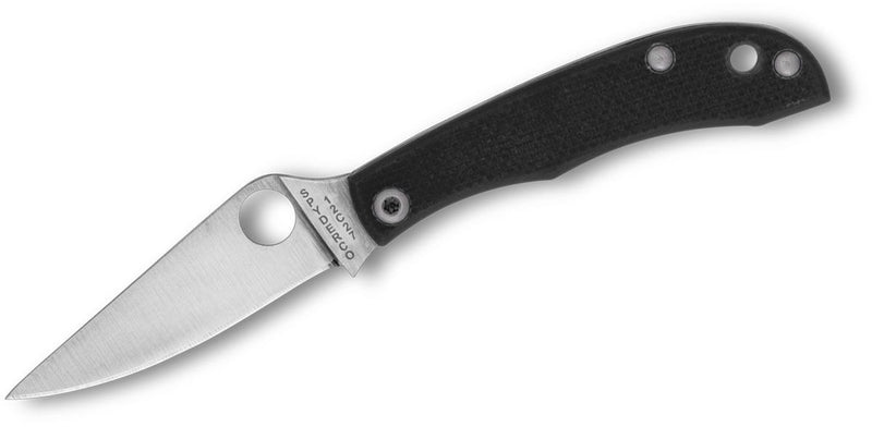 Spyderco Honeybee Slip Joint Knife Black G-10 (1.68", Satin, 12c27) C137GBKP