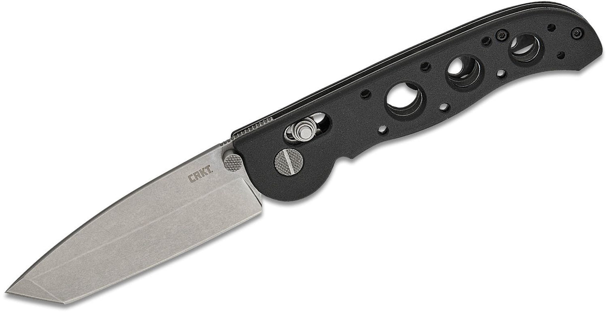 CRKT Carson M16-02X Tanto Crossbar Lock Knife Black Grivory (3.11