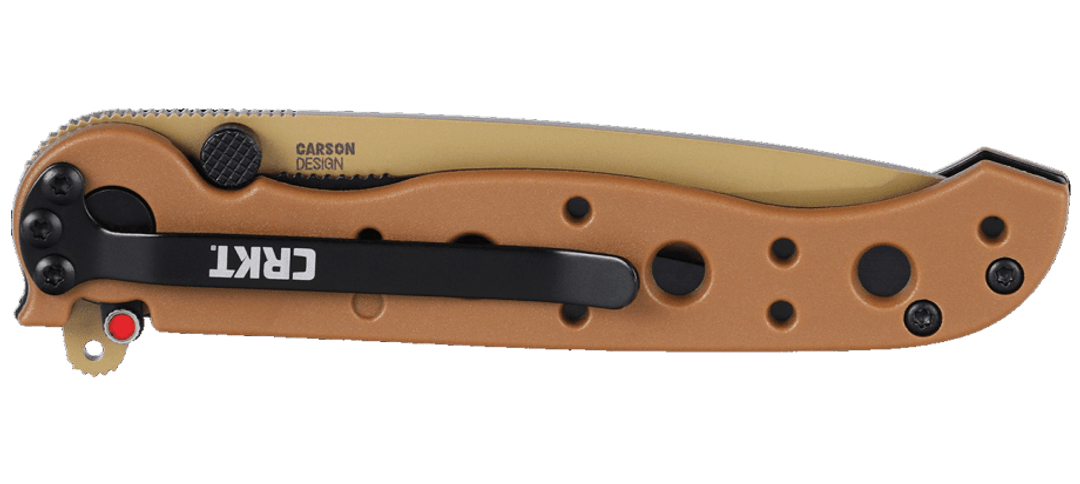 CRKT M16 Tanto Liner Lock Knife Tan Nylon (3.03" Tan D2) M16-10DZ