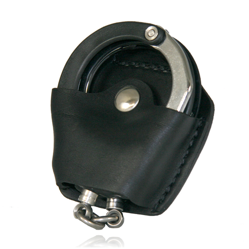 Boston Leather Quick Release Molded Handcuff Case (Basket Weave) 5531-3