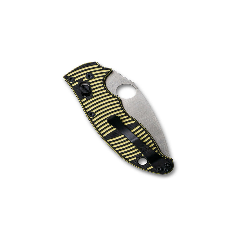 Spyderco Manix 2 Salt Ball Bearing Lock Knife Yellow/BLK (3.37", Satin, MagnaCut) C101GBKYLMCP2